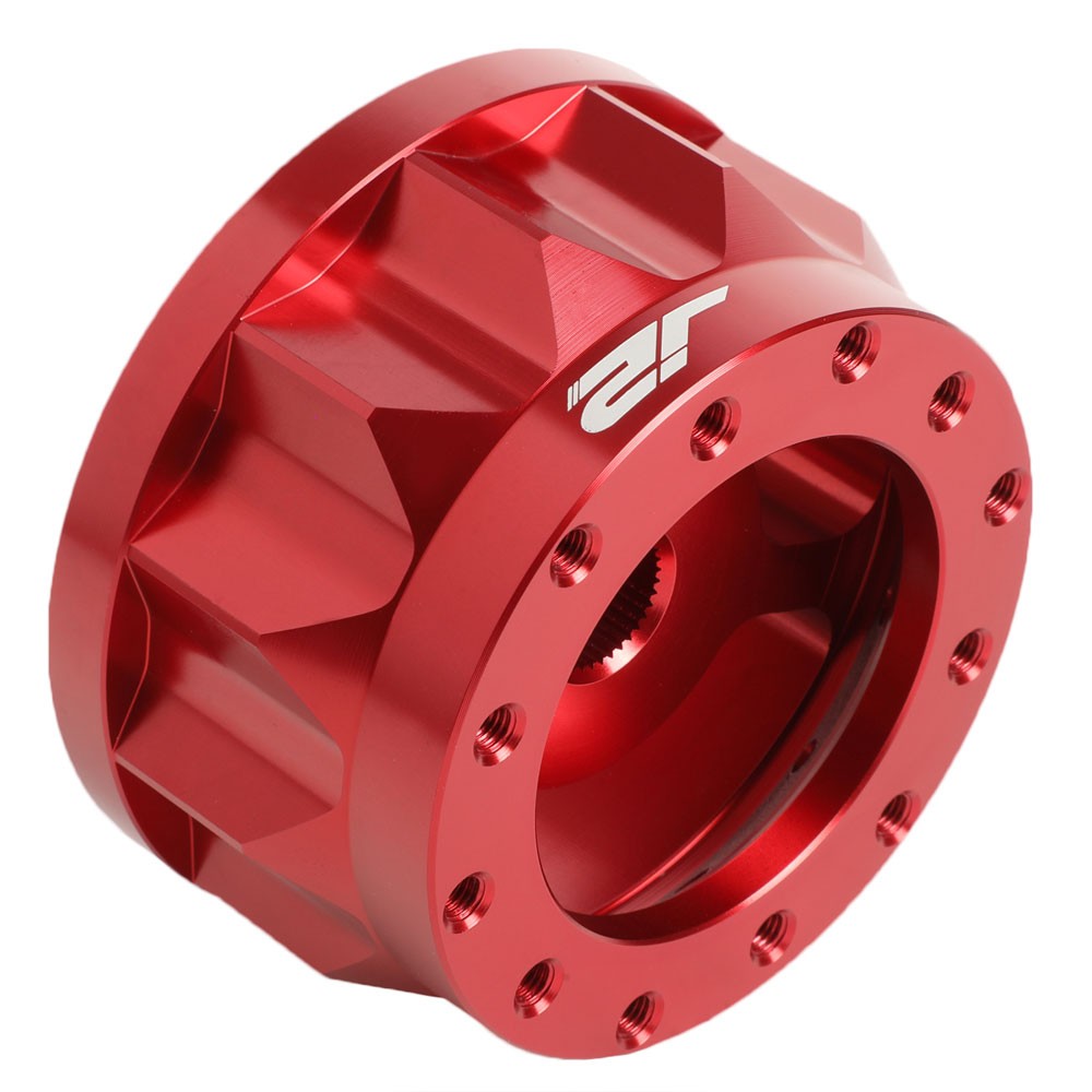 88-04 Lancer J2 Red 6-Bolt Steering Wheel Hub Adapter