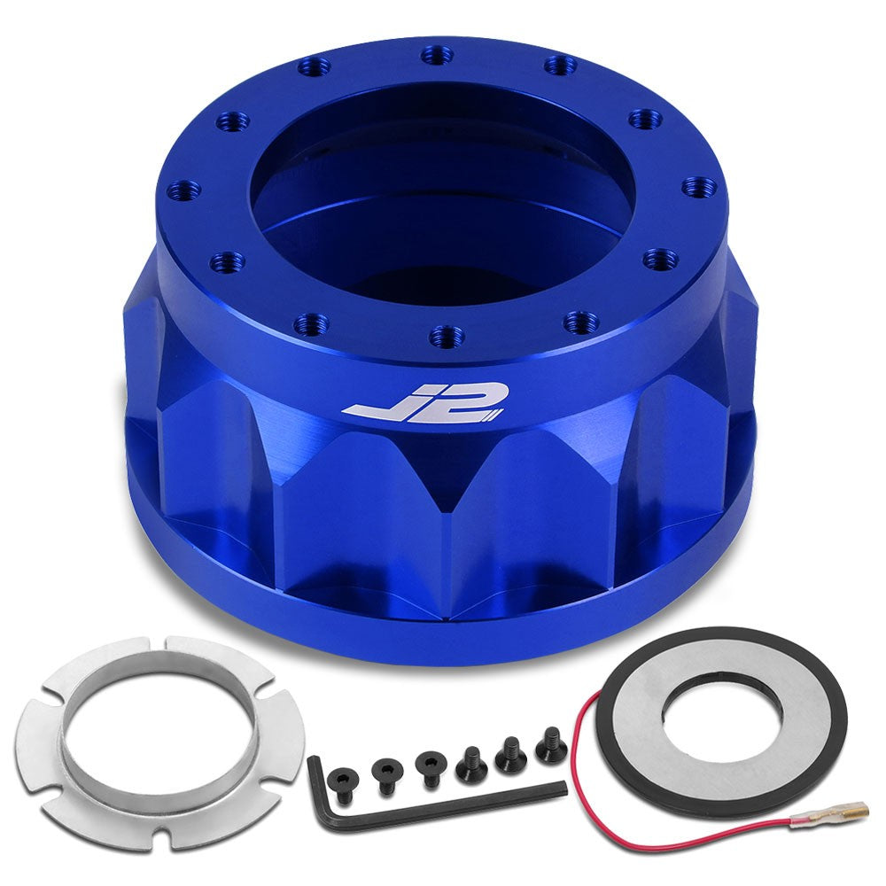 92-96 Prelude J2 Blue 6-Bolt Steering Wheel Hub Adapter