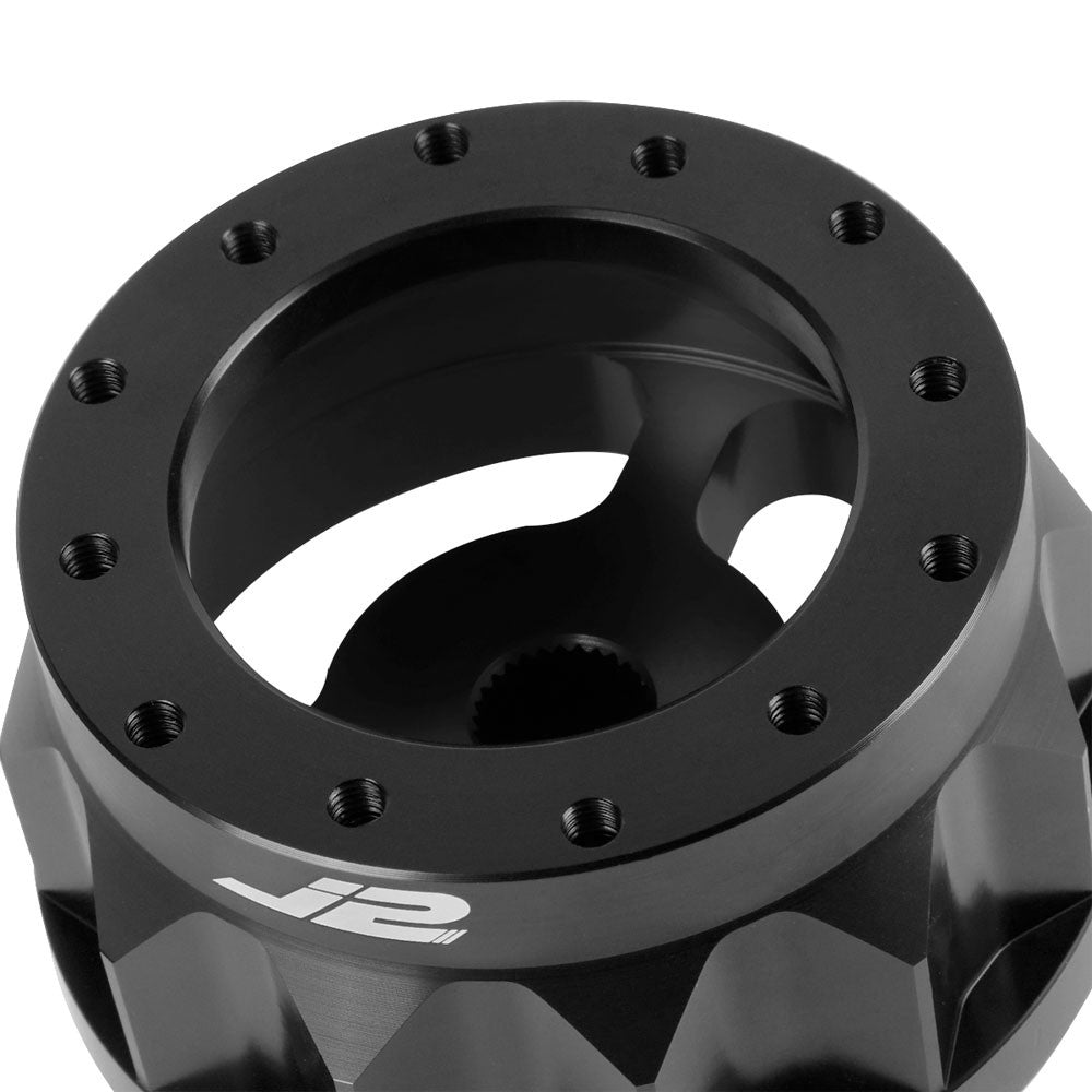 94-01 Integra J2 Black 6-Bolt Steering Wheel Hub Adapter