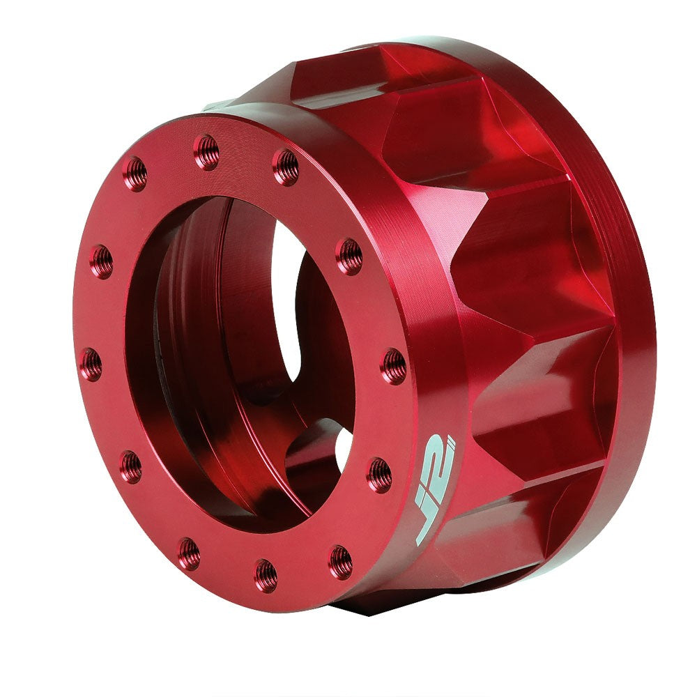 88-91 CR-X J2 Red 6-Bolt Steering Wheel Hub Adapter