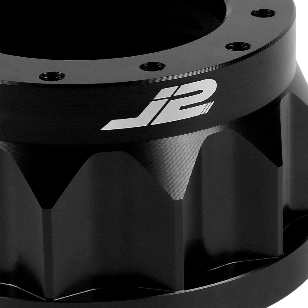 91-95 Toyota MR2 J2 Black 6-Bolt Steering Wheel Hub Adapter