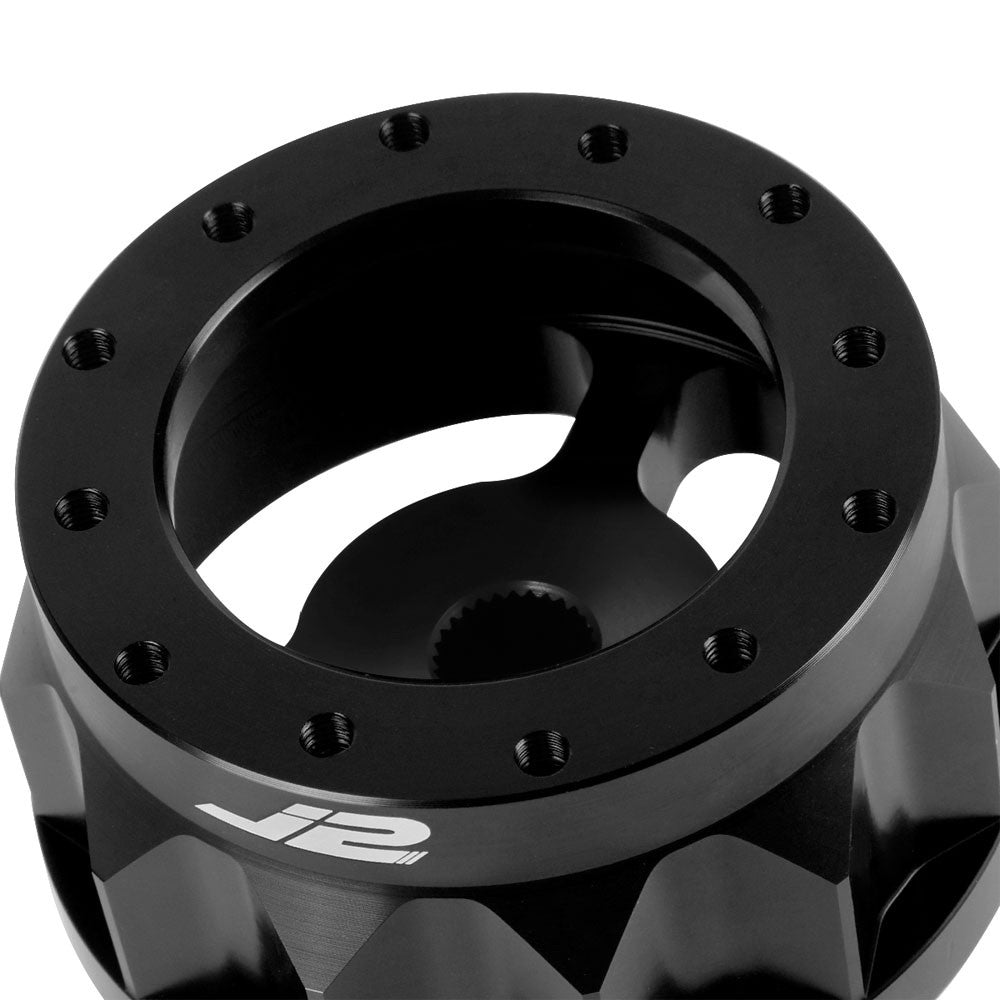 91-95 Toyota MR2 J2 Black 6-Bolt Steering Wheel Hub Adapter