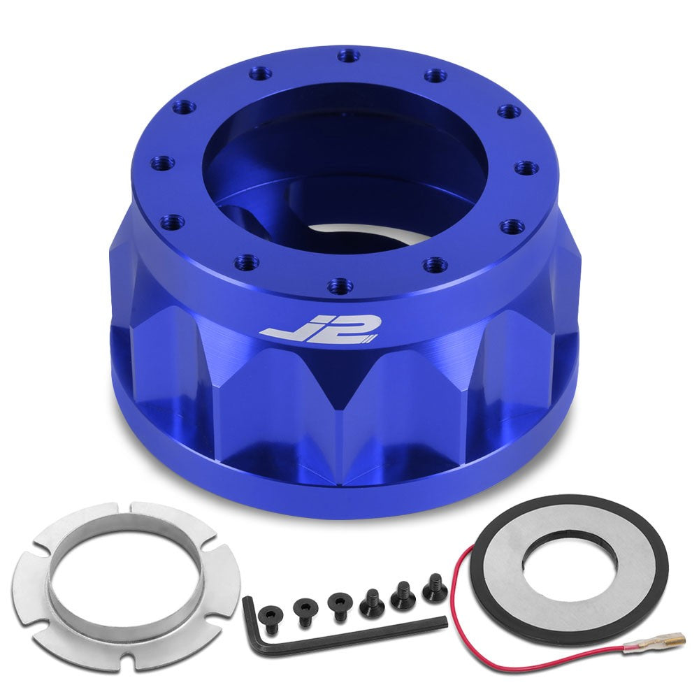 87-95 Toyota Pickup J2 Blue 6Bolt Steering Wheel Hub Adapter