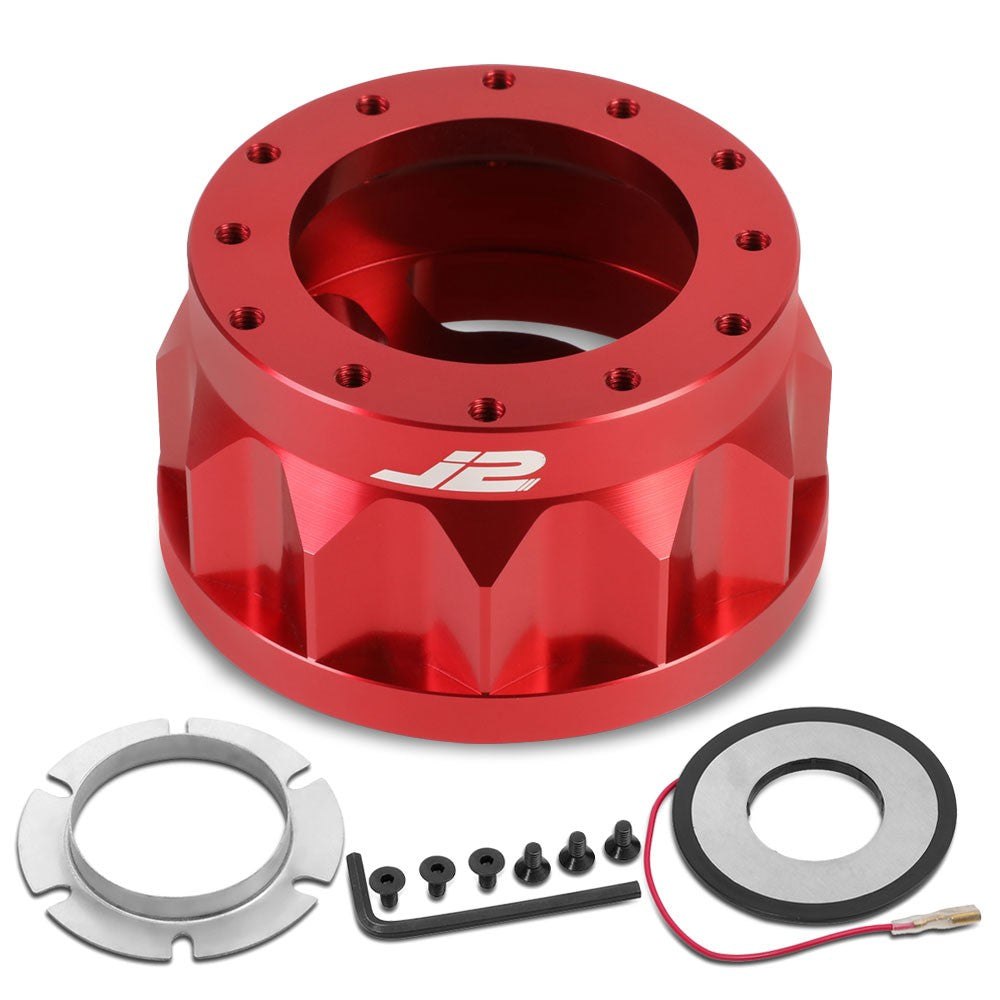 04-21 Toyota Yaris J2 Red 6-Bolt Steering Wheel Hub Adapter