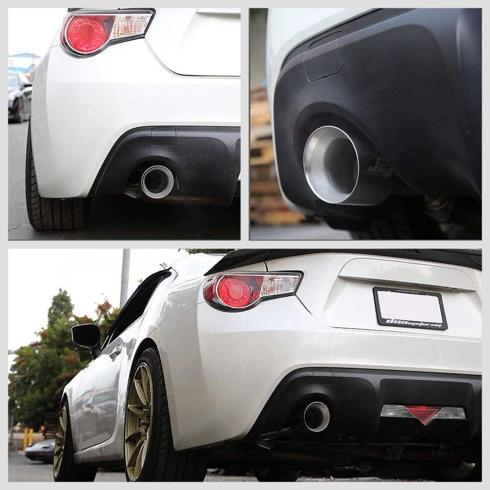 13-UP FR-S/BRZ/86 J2 4" Rolled Muffler Tip Axleback System