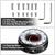 J2 Black Low Profile Twist Lock Steering Wheel Quick Release Adapter J2-QR-ZTL-9070-BK