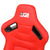 J2 J2-RS-002-RD Reclineable Racing Seat w/Slider Red J2-RS-002-RD