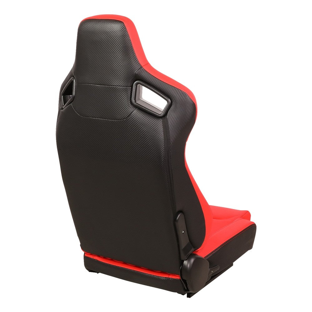 J2 J2-RS-002-RD Reclineable Racing Seat w/Slider Red J2-RS-002-RD