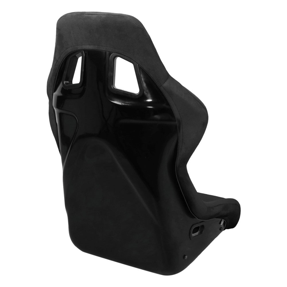 J2 J2-RS-004-BK Large Fixed Position Bucket Racing Seat w/Slider Black J2-RS-004-BK