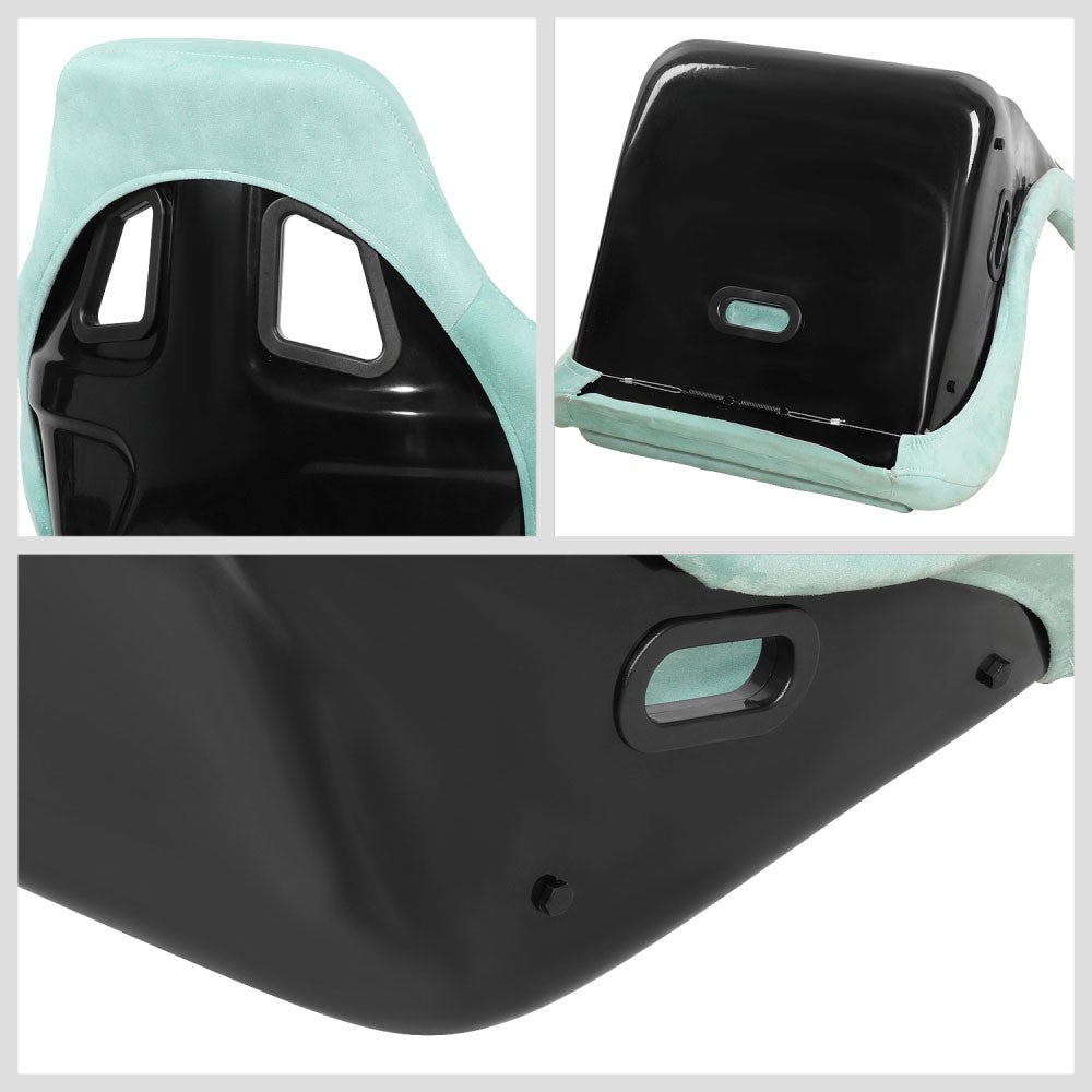 J2 J2-RS-004-LB Large Fixed Bucket Racing Seat w/Slider Lake Blue J2-RS-004-LB