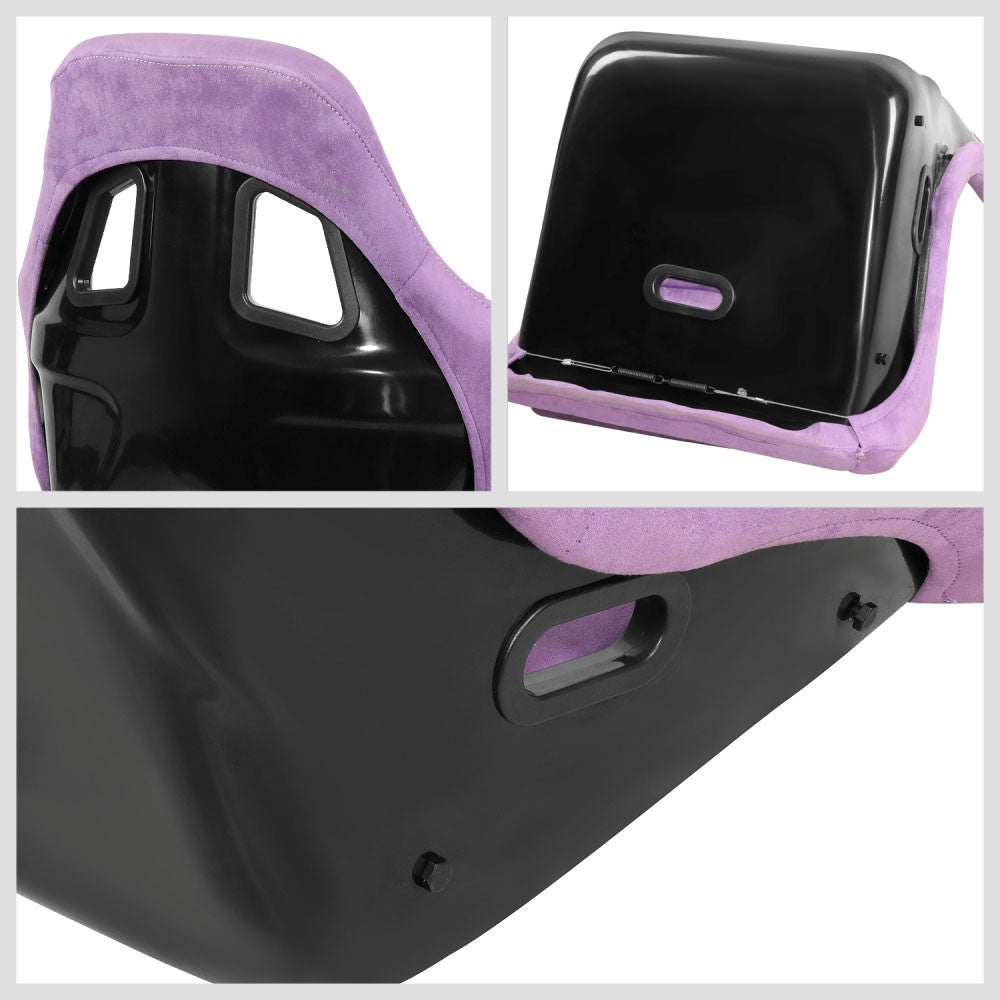 J2 J2-RS-004-PP Large Fixed Bucket Racing Seat w/Slider Purple J2-RS-004-PP
