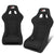 J2 J2-RS-005-BK Medium Fixed Bucket Racing Seat w/Slider Black J2-RS-005-BK