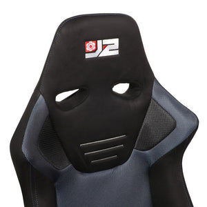 J2 J2-RS-006-BL Reclineable Racing Seat w/Slider Black/Red J2-RS-006-BL