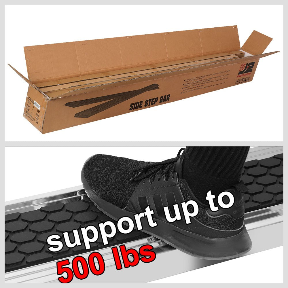 Metal J2 Honeycomb Pad Running Board Nerf Bar 07-18 Sierra 1500 Extended Cab J2-STEPB-ZTL-8253-SS
