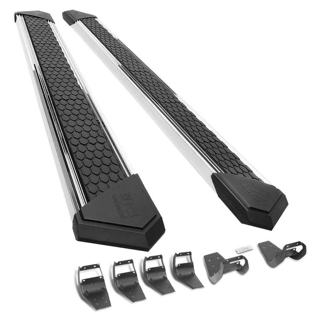Metal J2 Honeycomb Pad Running Board Nerf Bar 15+ Ford F-150 Extended Cab J2-STEPB-ZTL-8256-SS