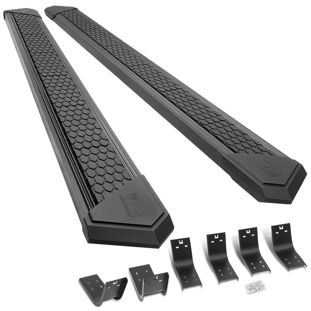 Black J2 Honeycomb Pad Running Board Nerf Bar 09-18 Ram/19+ Classic Crew Cab J2-STEPB-ZTL-8257-SSBK