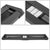 Black J2 Wide Pleated Running Board Nerf Bar 15+ F-150 P552 P702 Crew Cab J2-STEPB-ZTL-8262-SSBK