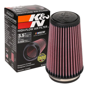 K&N ClampOn 3.5" Inlet Round Tapered Cone RU-3130 Cotton Gauze Air Intake Filter
