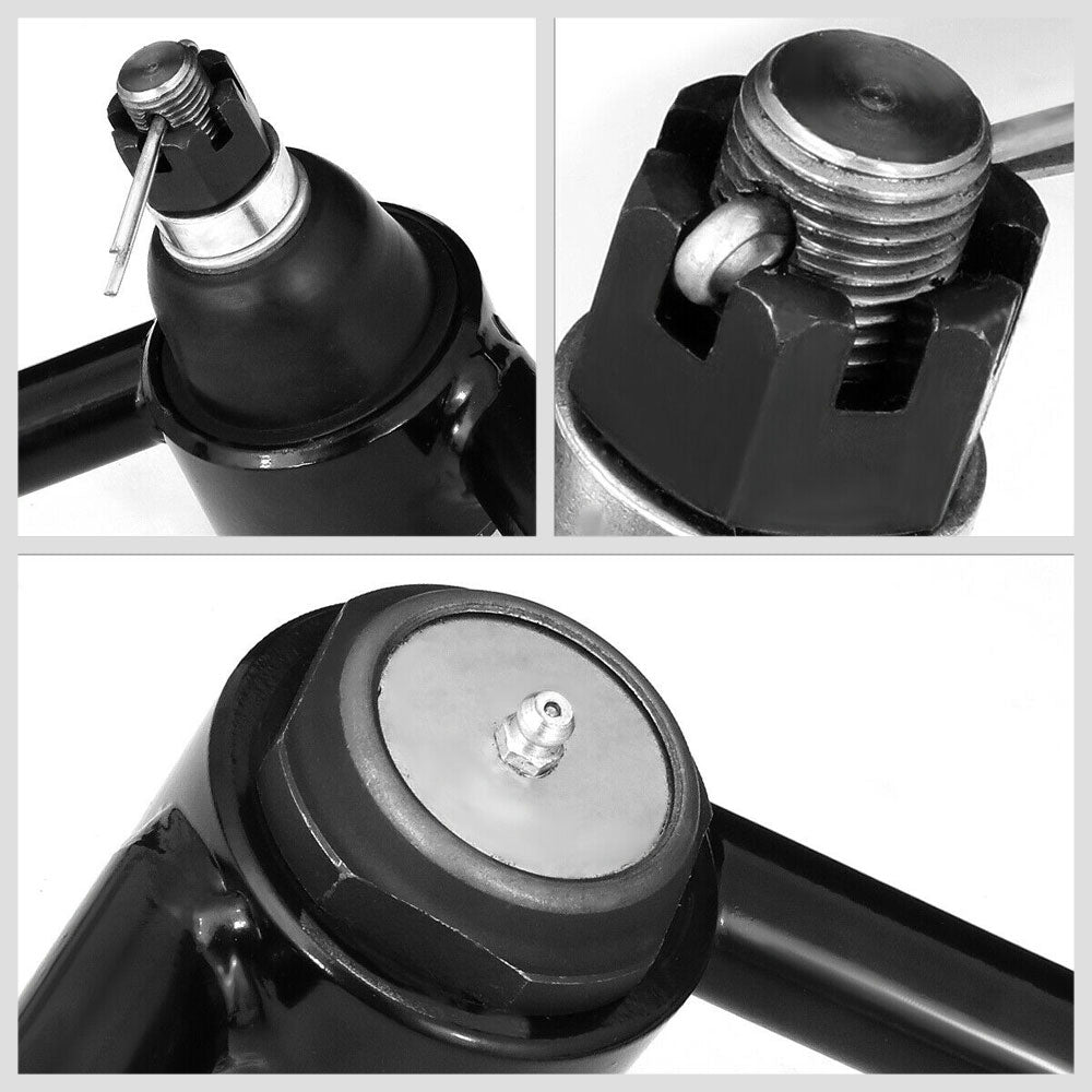 Black Steel Front Upper+Lower Control Arms Suspension Kit For 74-78 Mustang II