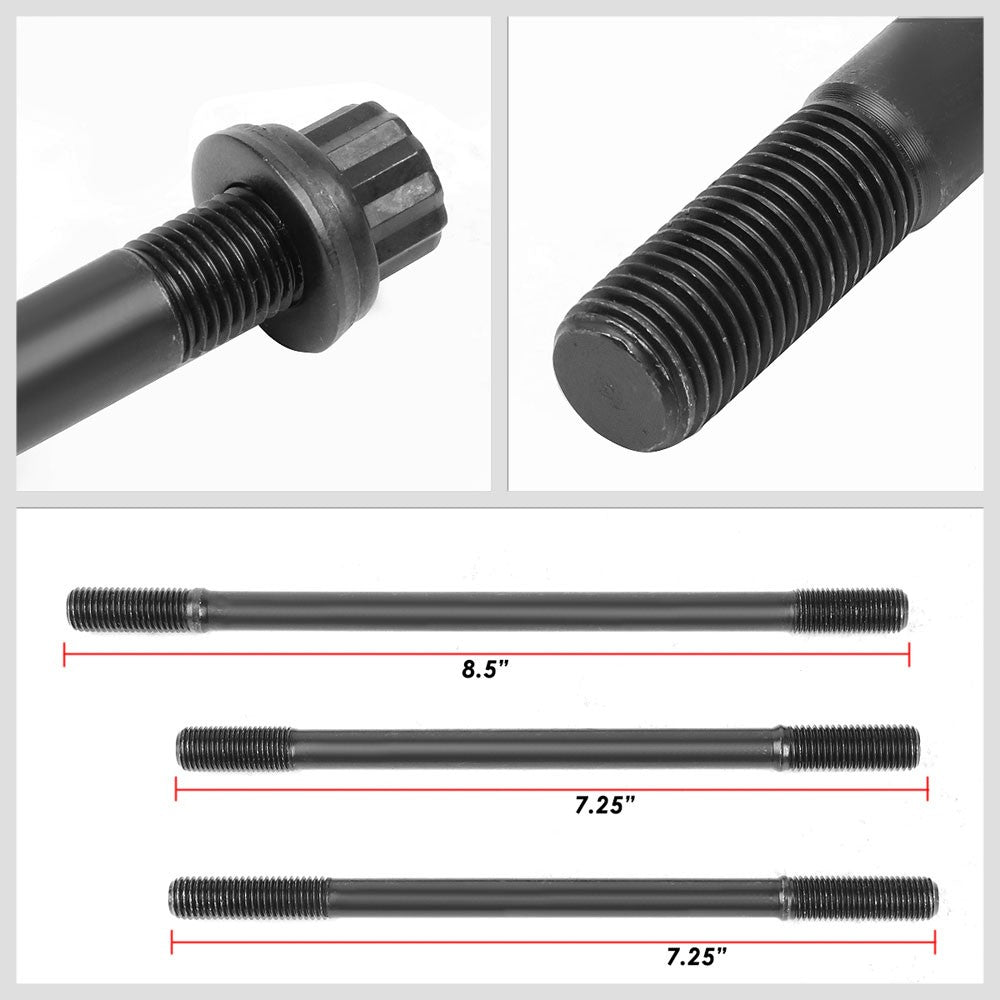 BFC 12-Point Cylinder Head Studs bolts For 92-96 Prelude 2.2L F22A1/2.3L H23A1