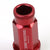 Red Aluminum M12x1.50 50mm Tall Open Knurl Acorn Tuner 20x Conical Lug Nuts-Accessories-BuildFastCar