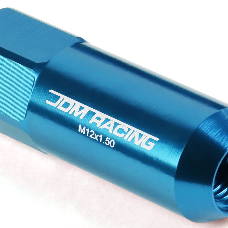 Light Blue Aluminum M12x1.50 20MM Hexagon Open Acorn Tuner 20x Conical Lug Nuts-Accessories-BuildFastCar