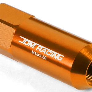 Orange Aluminum M12x1.50 20MM Hexagon Open End Acorn Tuner 20x Conical Lug Nuts-Accessories-BuildFastCar