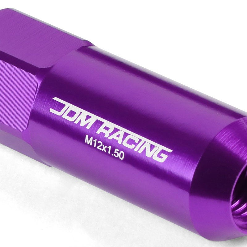 Purple Aluminum M12x1.50 20MM Hexagon Open End Acorn Tuner 20x Conical Lug Nuts-Accessories-BuildFastCar