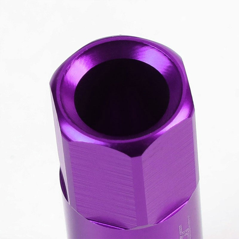 Purple Aluminum M12x1.50 20MM Hexagon Open End Acorn Tuner 20x Conical Lug Nuts-Accessories-BuildFastCar