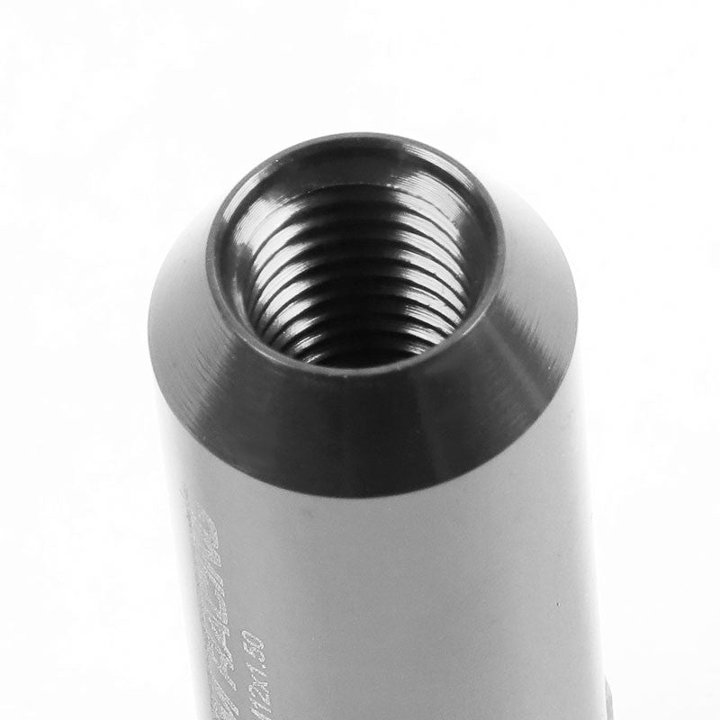 Silver Aluminum M12x1.50 20MM Hexagon Open End Acorn Tuner 20x Conical Lug Nuts-Accessories-BuildFastCar