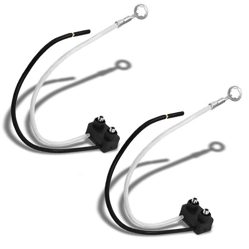 2xWiring Harness Right Angle Single Contact 6" 2 Prong Signal Tail Light Pigtail-Truck & Trailer Parts-BuildFastCar