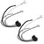 2xWiring Harness Right Angle Single Contact 6" 2 Prong Signal Tail Light Pigtail-Truck & Trailer Parts-BuildFastCar