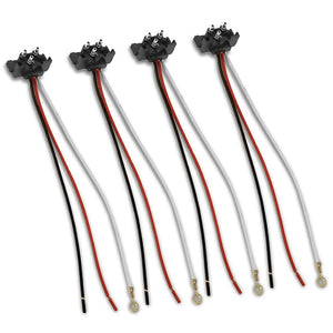4xWiring Harness Right Angle Double Contact 9" 3 Prong Reverse Light Pigtail-Truck & Trailer Parts-BuildFastCar