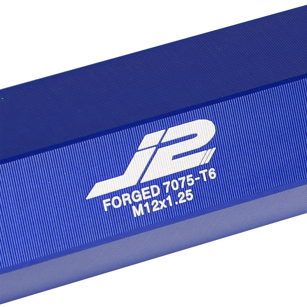 J2 Blue M12x1.25 Open Knurled End Acorn Tuner Lug Nuts