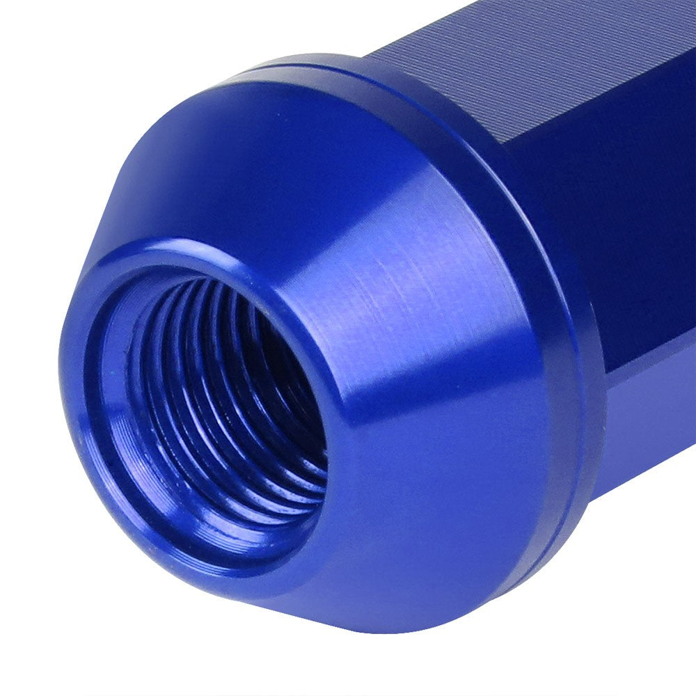 J2 Blue M12x1.25 Open Knurled End Acorn Tuner Lug Nuts