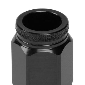 J2 Black M12x1.25 Open End Acorn Tuner Lug Nuts