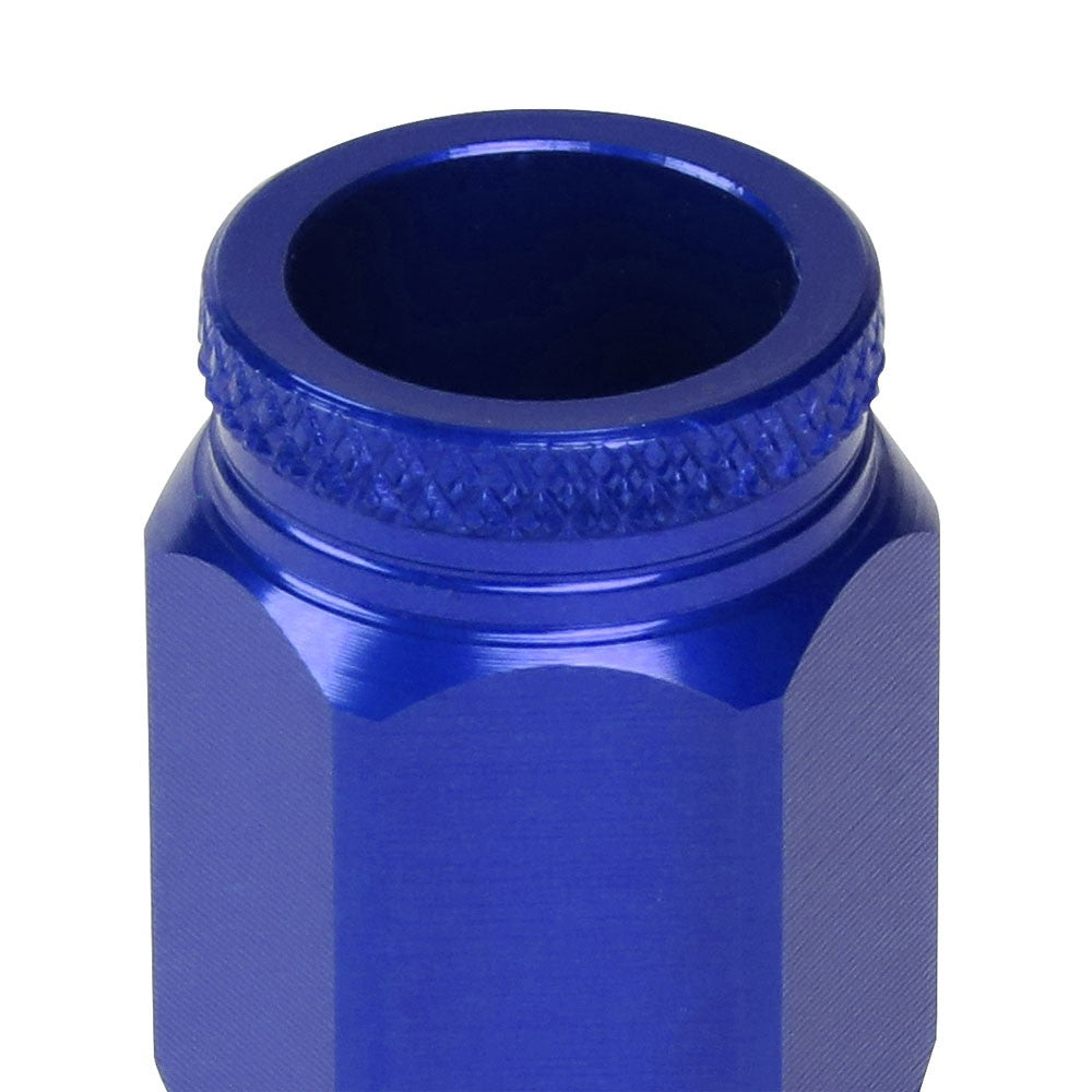 J2 Blue M12x1.25 Open End Acorn Tuner Lug Nuts