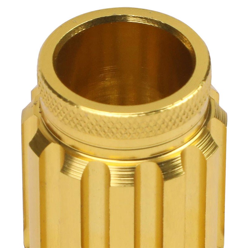 J2 Gold Open End Acorn Tuner M12 x 1.50 20MM OD/50MM 16 Lug Nuts+4 Lock Nuts-Car & Truck Wheels-BuildFastCar
