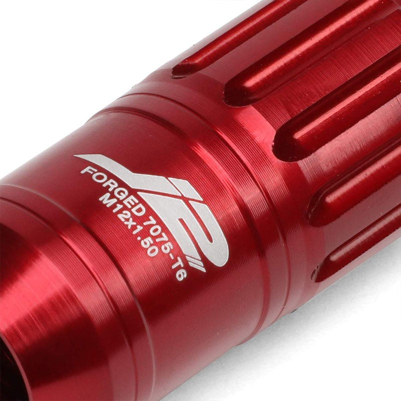 J2 Red Open End Acorn Tuner M12 x 1.50 20MM OD/50MM 16 Lug Nuts+4 Lock Nuts-Car & Truck Wheels-BuildFastCar
