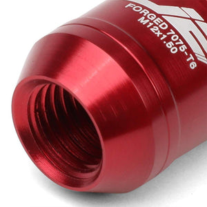 J2 Red Open End Acorn Tuner M12 x 1.50 20MM OD/50MM 16 Lug Nuts+4 Lock Nuts-Car & Truck Wheels-BuildFastCar