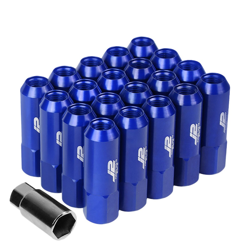 J2 Aluminum Blue Open End Acorn Tuner Lug Nuts Conical Seat M12x1.25 T7-003