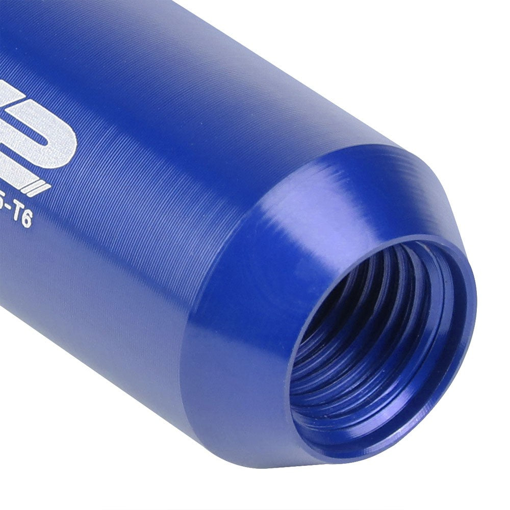 J2 Aluminum Blue Open End Acorn Tuner Lug Nuts Conical Seat M12x1.25 T7-003-Car & Truck Wheels-BuildFastCar