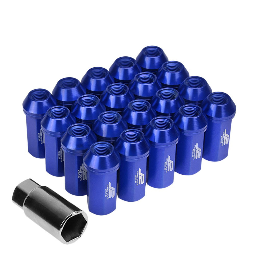 J2 Aluminum Blue Close End Acorn Tuner Lug Nuts Conical Seat M12x1.25 T7-005