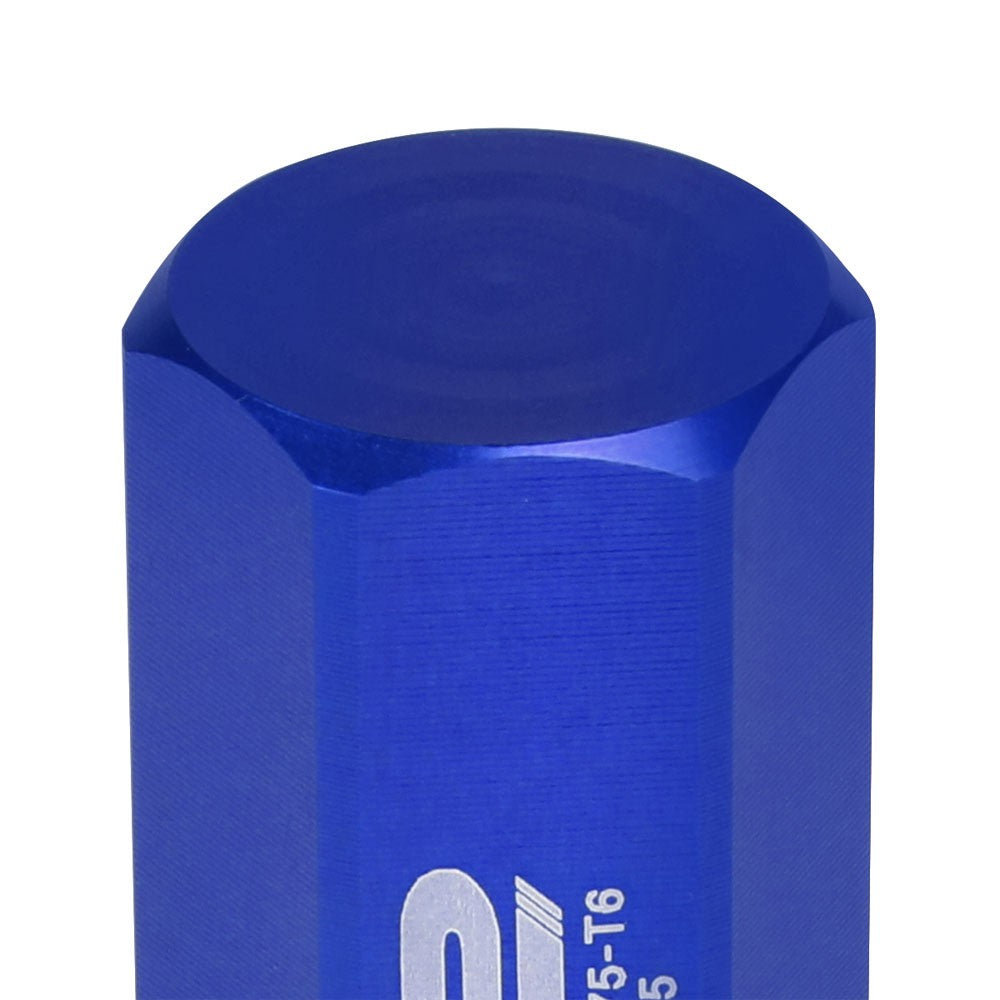 J2 Aluminum Blue Close End Acorn Tuner Lug Nuts Conical Seat M12x1.25 T7-005-Car & Truck Wheels-BuildFastCar