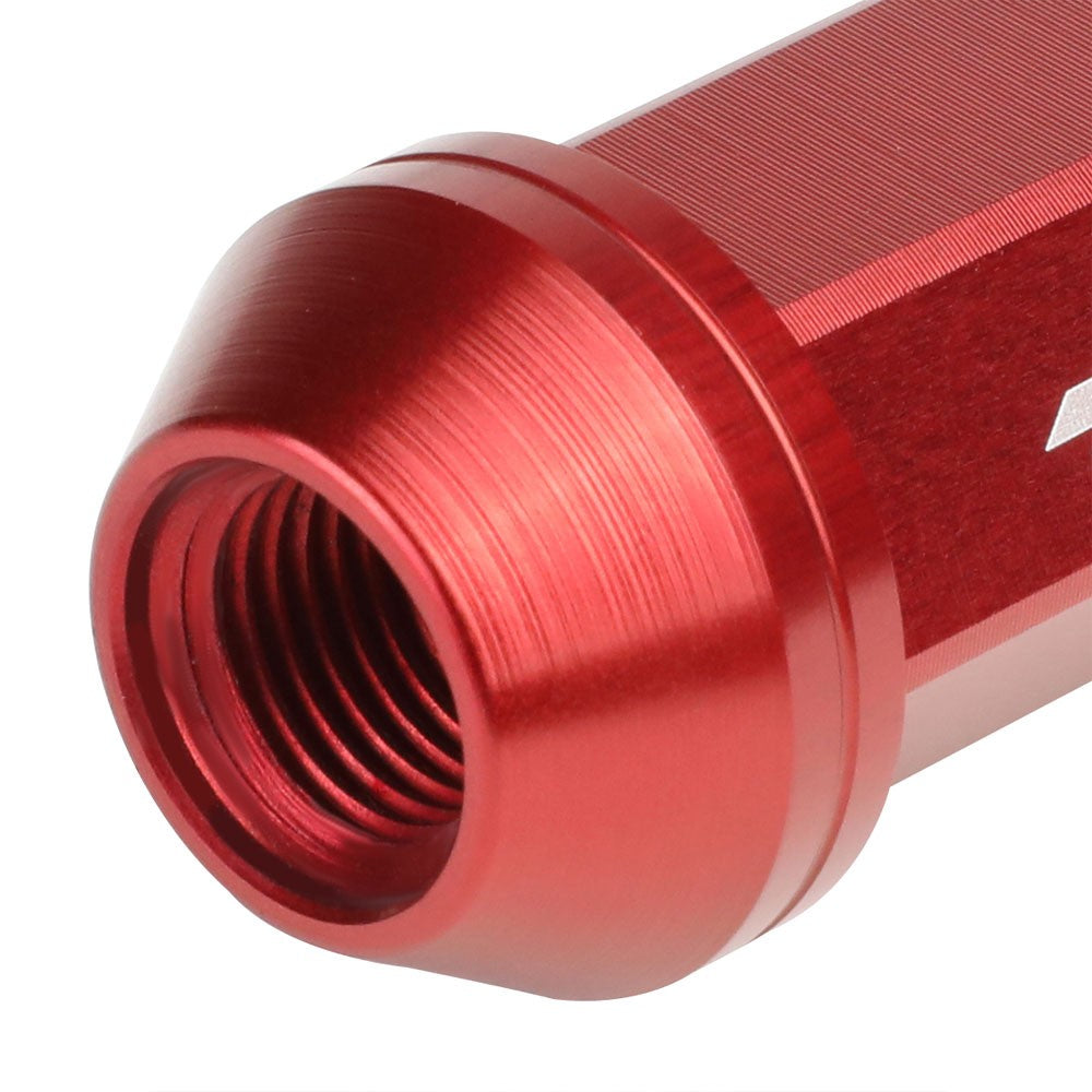J2 Aluminum Red Close End Acorn Tuner Lug Nuts Conical Seat M12x1.25 T7-005-Car & Truck Wheels-BuildFastCar