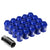 J2 Aluminum Blue Close End Acorn Tuner Lug Nuts Conical Seat M12x1.25 T7-006