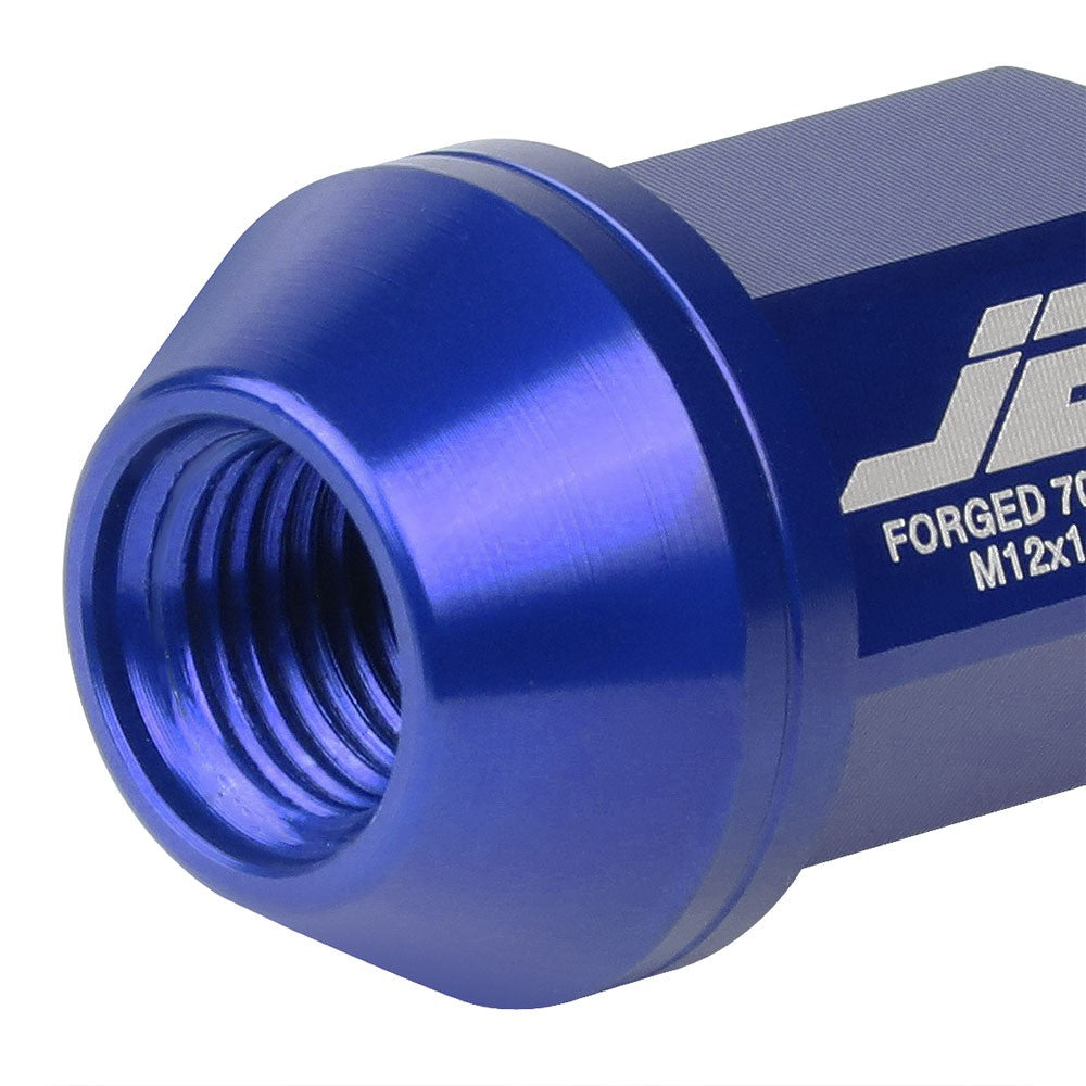 J2 Aluminum Blue Close End Acorn Tuner Lug Nuts Conical Seat M12x1.25 T7-006-Car & Truck Wheels-BuildFastCar