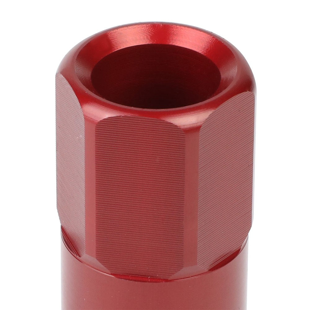 J2 Red M12x1.25 Open End Acorn Tuner Lug Nuts
