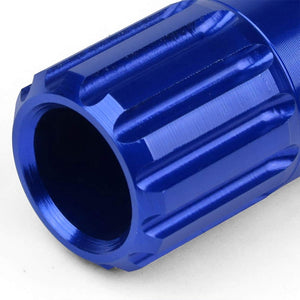 J2 Blue Open End Acorn Tuner M12 x 1.50 20MM OD/60MM 16 Lug Nuts+4 Lock Nuts-Car & Truck Wheels-BuildFastCar