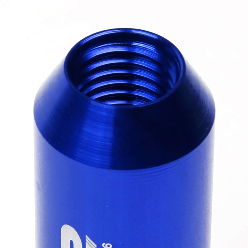 J2 Blue Open End Acorn Tuner M12 x 1.50 20MM OD/60MM 16 Lug Nuts+4 Lock Nuts-Car & Truck Wheels-BuildFastCar